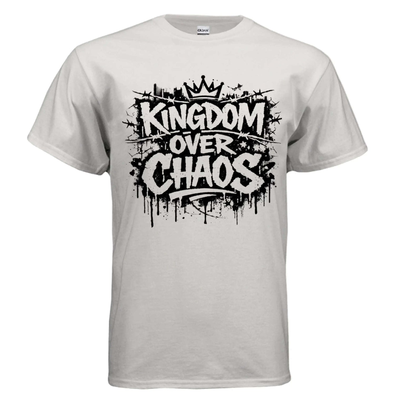Kingdom over Chaos T-Shirt To God be The Glory Creations ICE GREY S