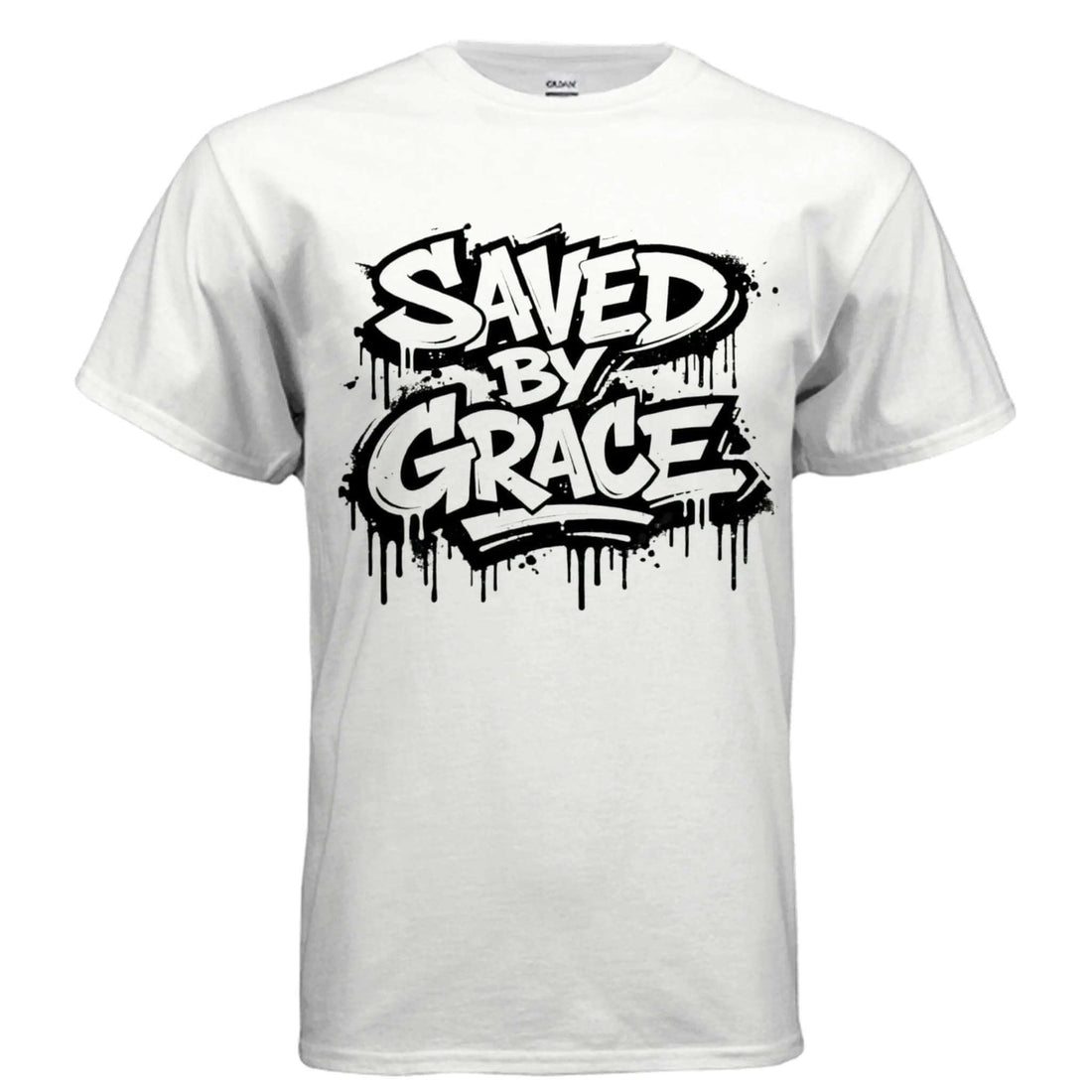 Saved by grace religious unisex T-Shirt To God be The Glory Creations WHITE S