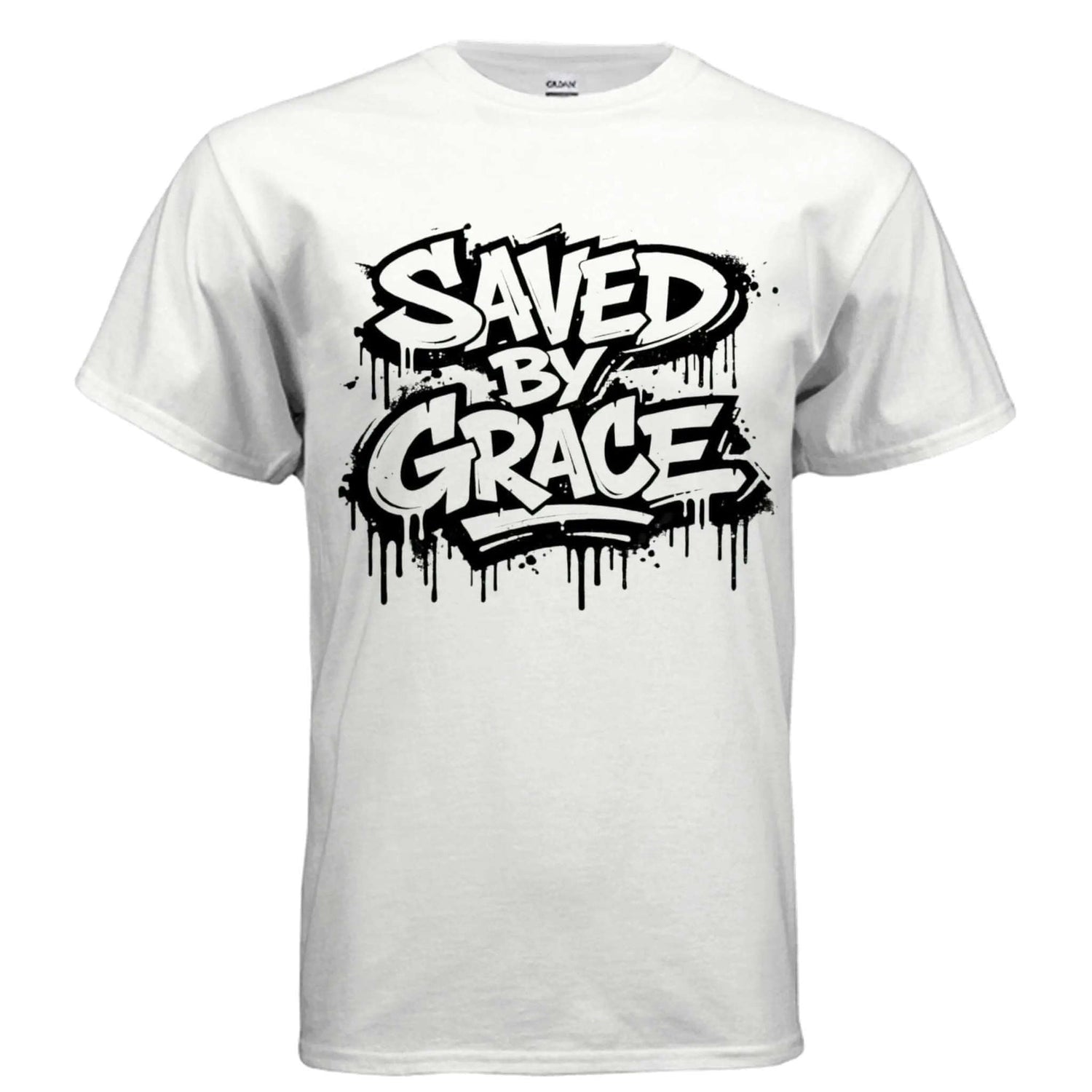 Saved by grace religious unisex T-Shirt To God be The Glory Creations WHITE S