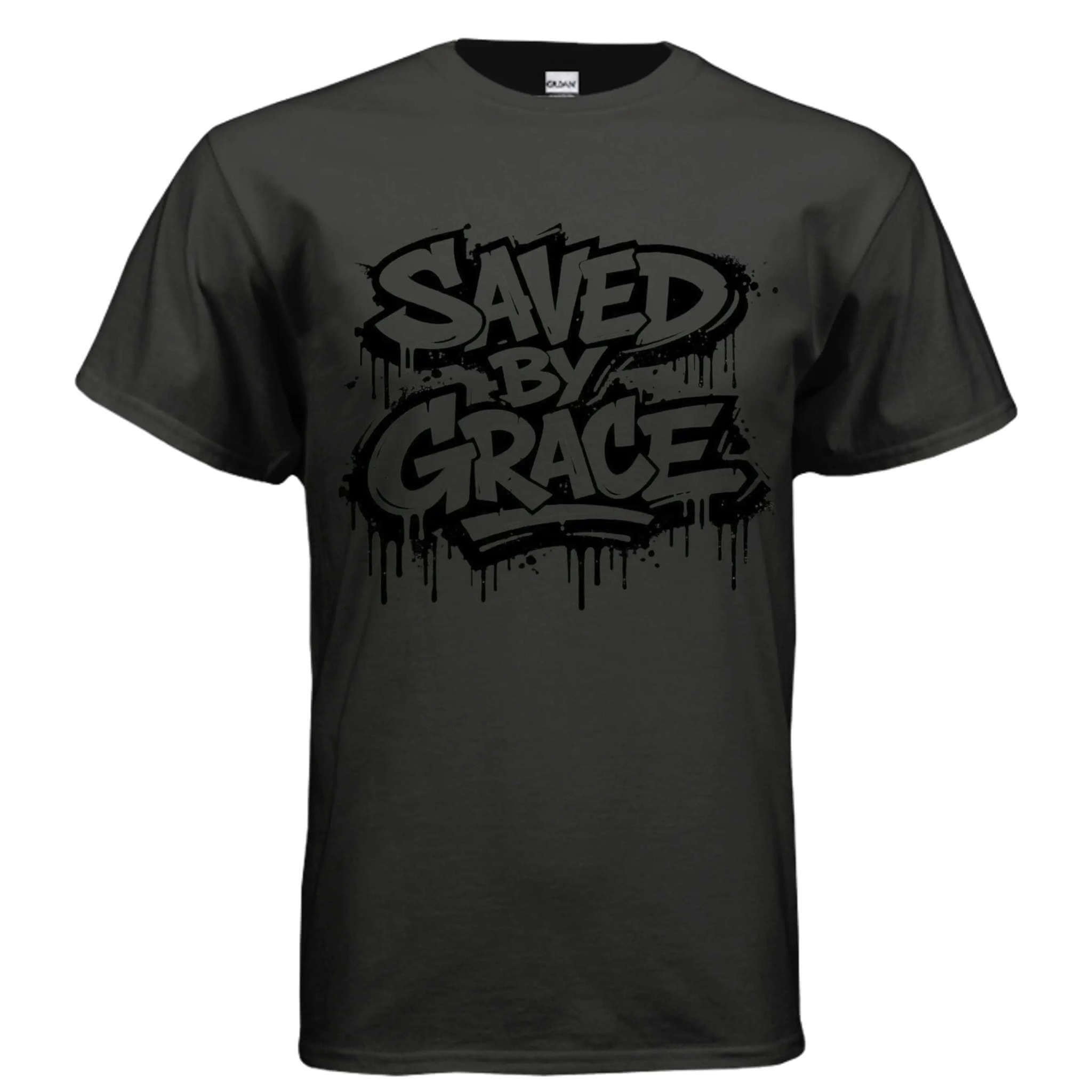 Saved by grace religious unisex T-Shirt To God be The Glory Creations BLACK S