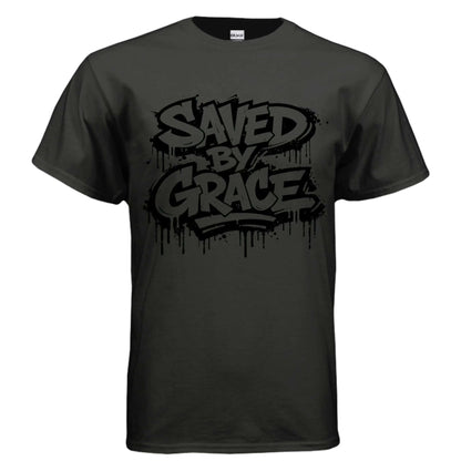 Saved by grace religious unisex T-Shirt To God be The Glory Creations BLACK S