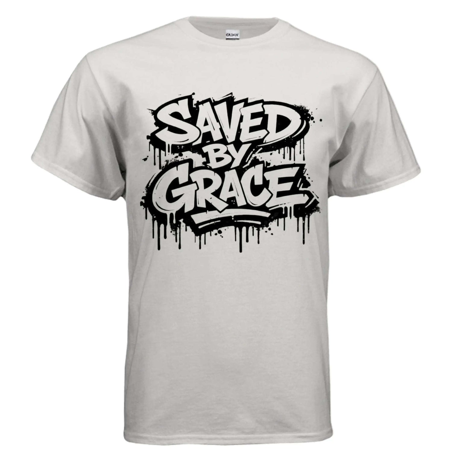 Saved by grace religious unisex T-Shirt To God be The Glory Creations ICE GREY S