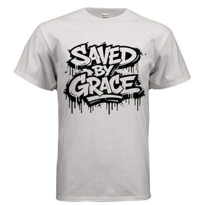 Saved by grace religious unisex T-Shirt To God be The Glory Creations ICE GREY S