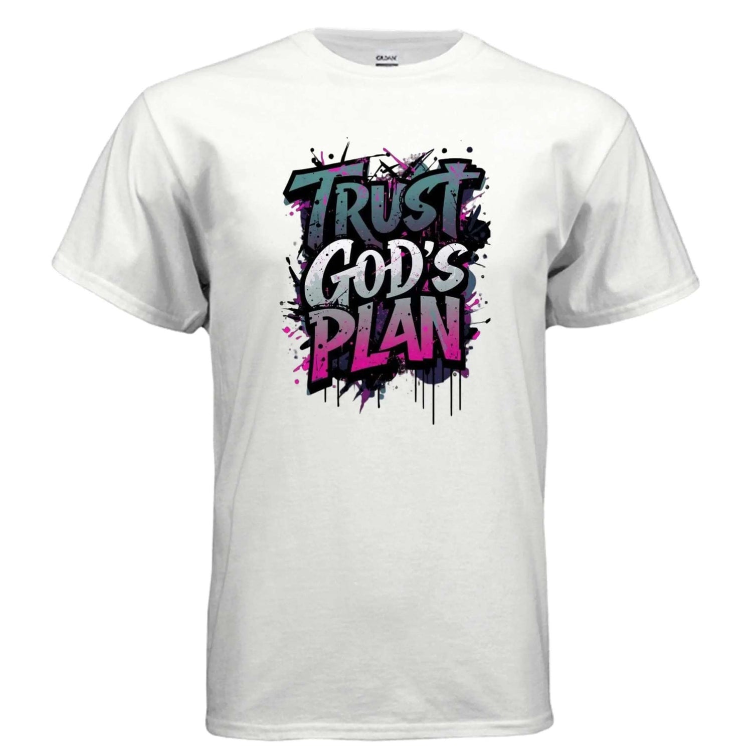 Trust Gods Plan religious T-shirt T-Shirt To God be The Glory Creations WHITE S