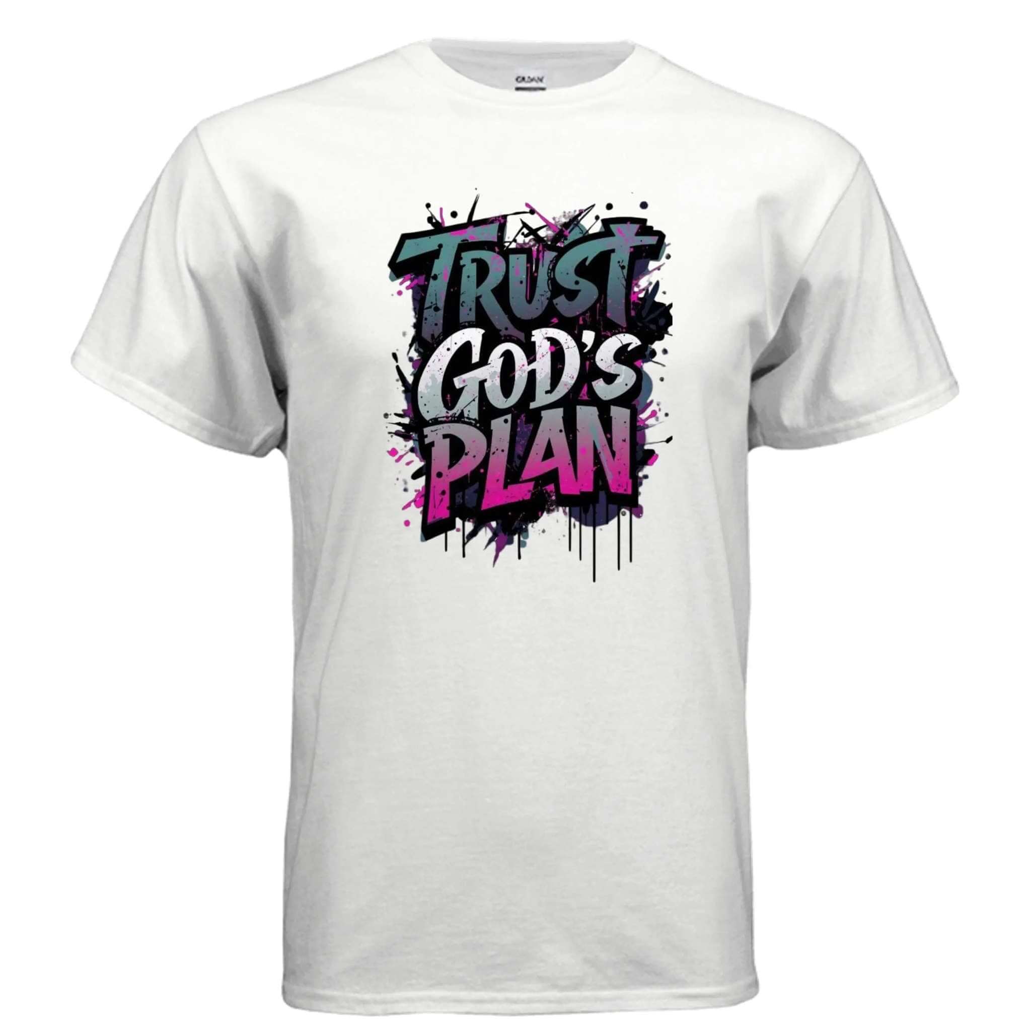 Trust Gods Plan religious T-shirt T-Shirt To God be The Glory Creations WHITE S