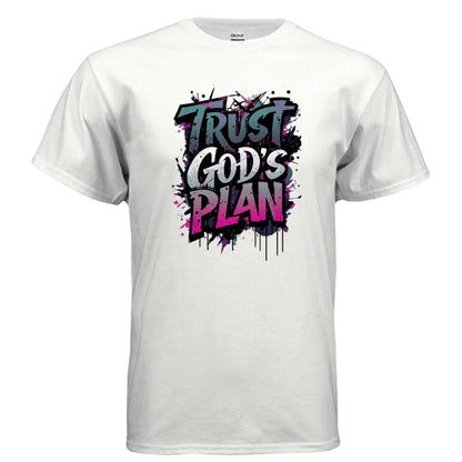 Trust Gods Plan religious T-shirt T-Shirt To God be The Glory Creations WHITE S