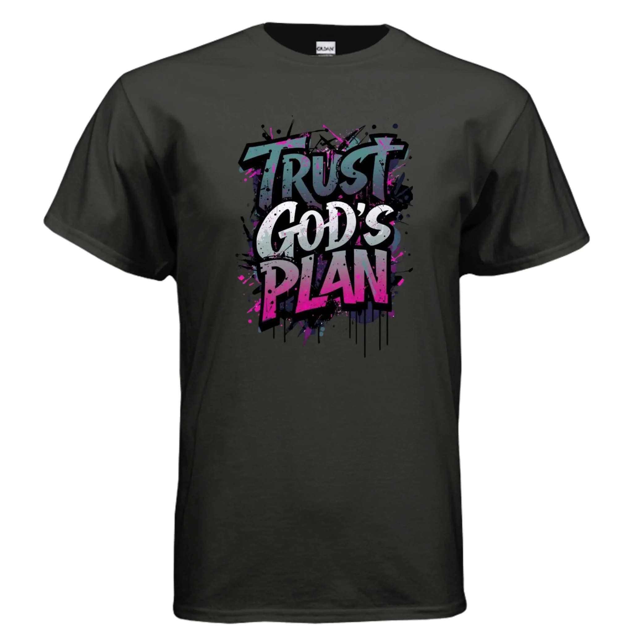 Trust Gods Plan religious T-shirt T-Shirt To God be The Glory Creations BLACK S