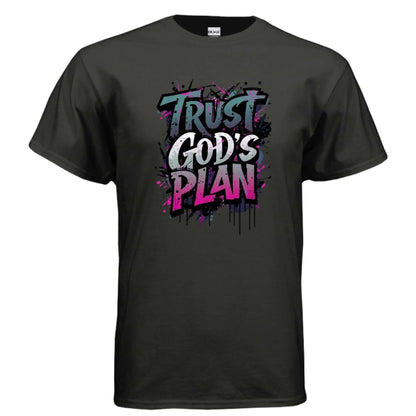 Trust Gods Plan religious T-shirt T-Shirt To God be The Glory Creations BLACK S