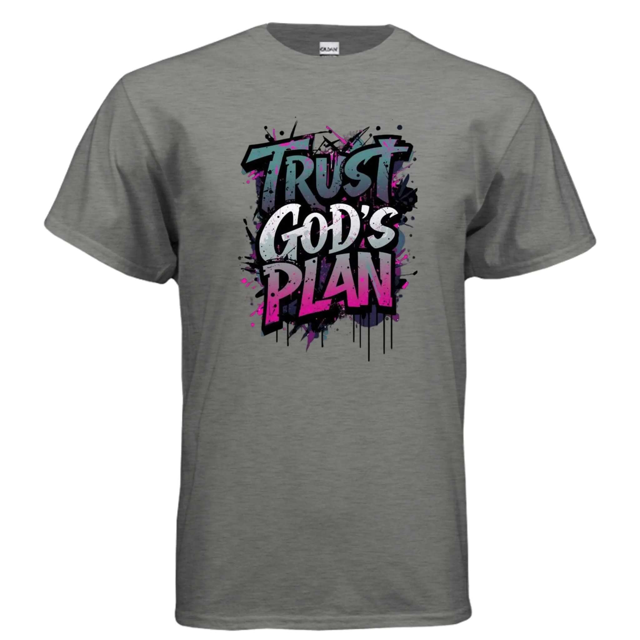 Trust Gods Plan religious T-shirt T-Shirt To God be The Glory Creations GRAPHITE HEATHER S