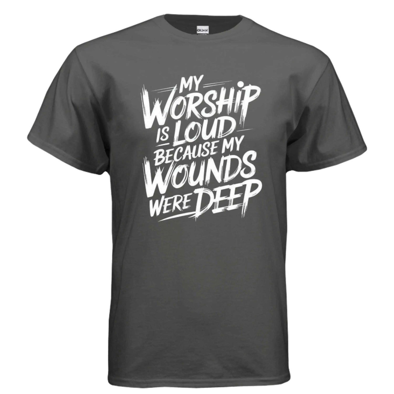 Worship is Loud T-Shirt To God be The Glory Creations CHARCOAL S
