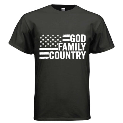 God Family Country religious tee T-Shirt To God be The Glory Creations BLACK S