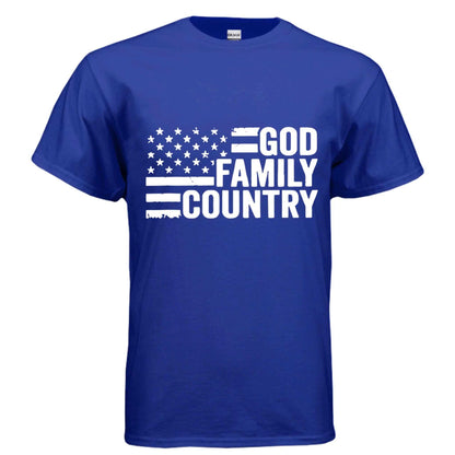 God Family Country religious tee T-Shirt To God be The Glory Creations ROYAL S