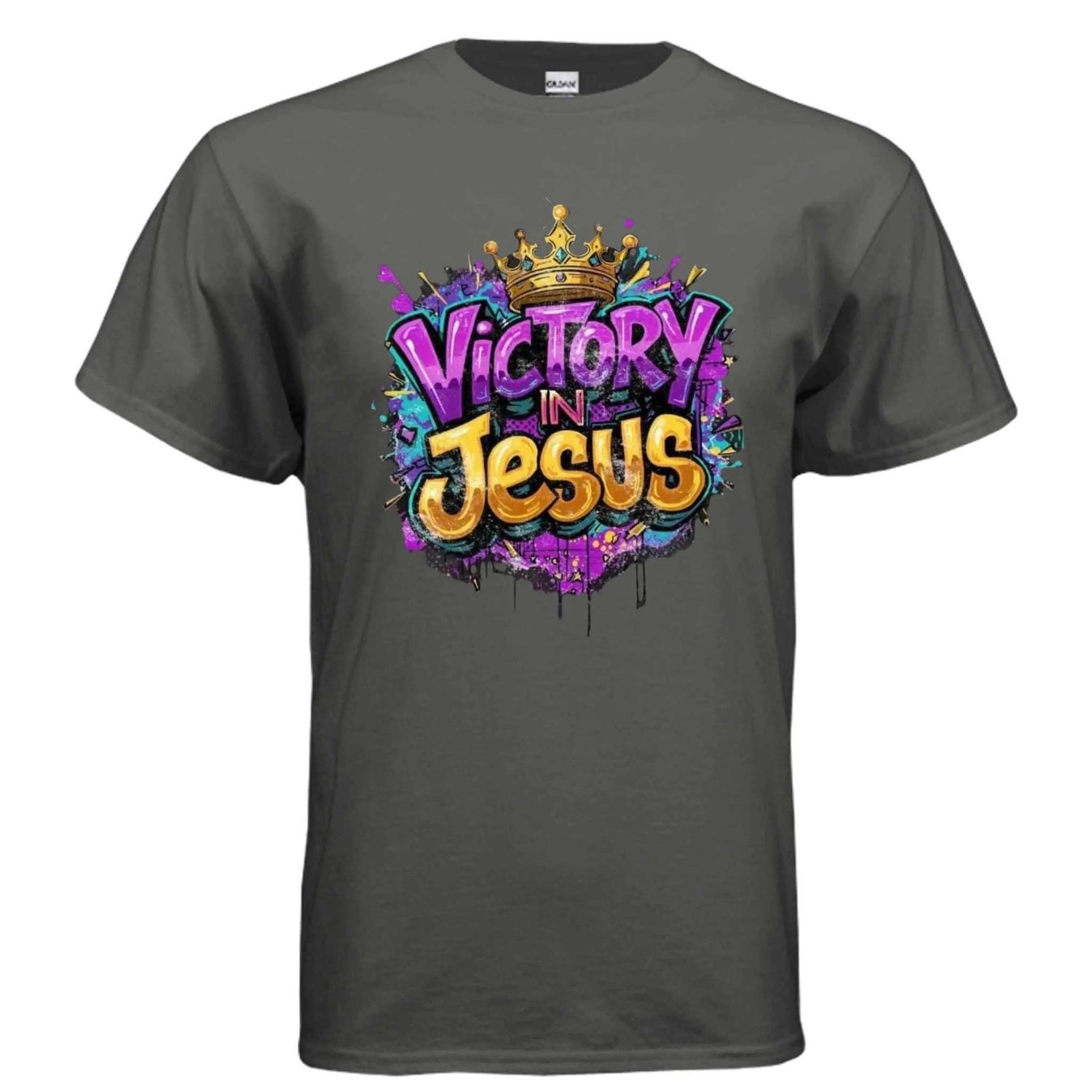 Victory in Jesus T-Shirt To God be The Glory Creations CHARCOAL S