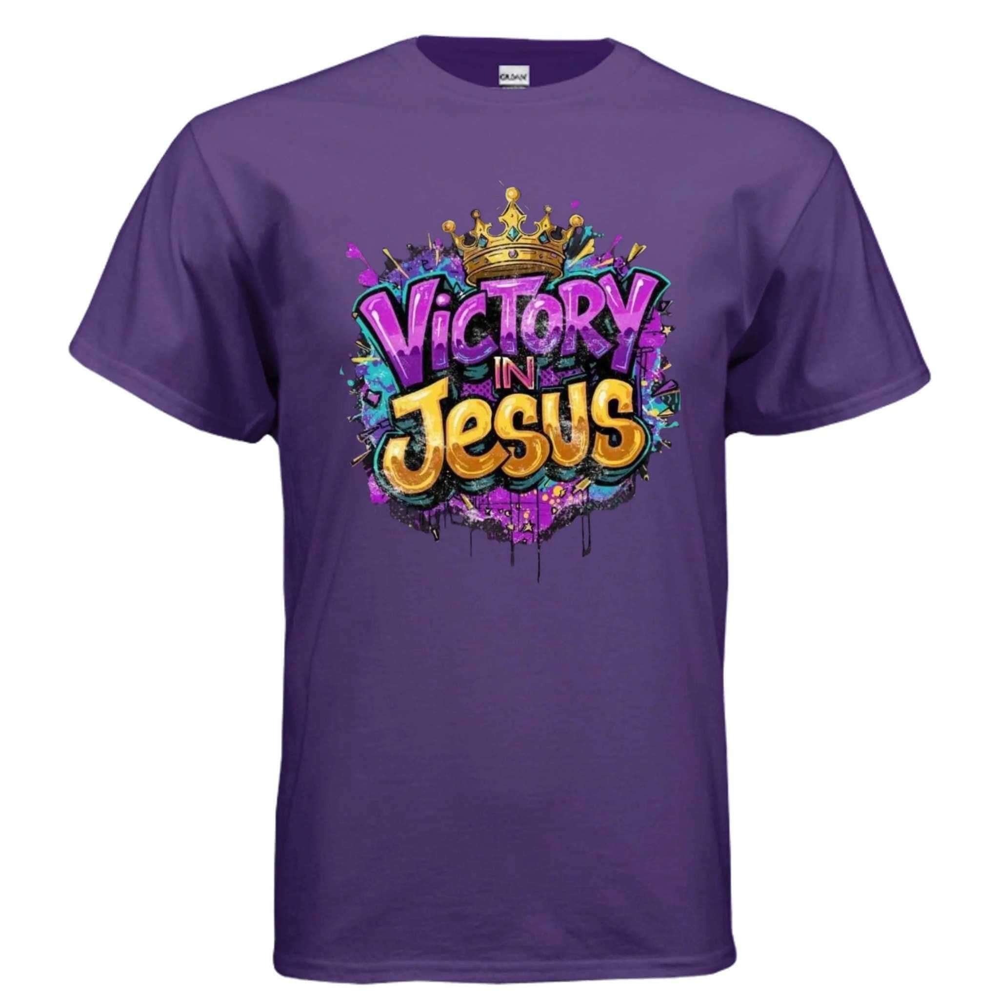 Victory in Jesus T-Shirt To God be The Glory Creations PURPLE S