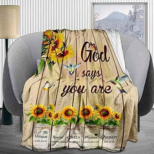 Bible Verse Inspirational Throw Blanket Healing Message blanket To God be The Glory Creations 3 120x150cm