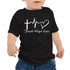 Faith Hope Love kids T-Shirt soft To God be The Glory Creations black S-100CM