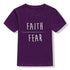 Faith Over Fear Kids Shirt soft Kids T-shirt To God be The Glory Creations 53L2-KSTPP- 4T