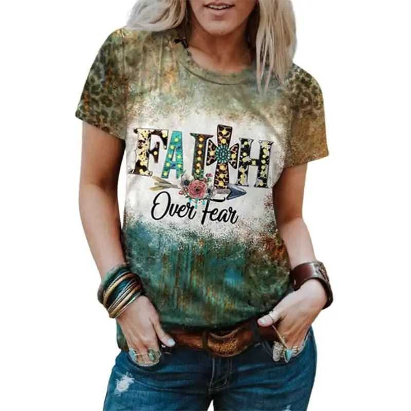 faith over fear Graphic Shirt soft T-shirt FreeDropship