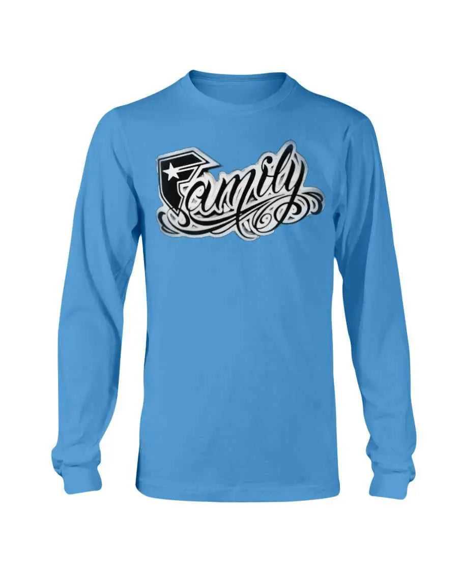 Family Long Sleeve soft shirt unisex Shirts Fuel Pacific Blue S