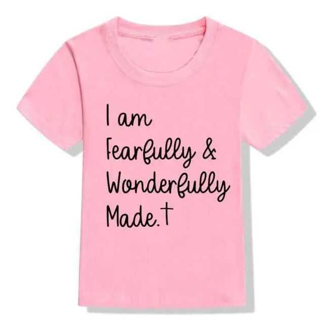 Fearfully and Wonderfully Kids Shirt To God be The Glory Creations H793-KSTPK- 12T