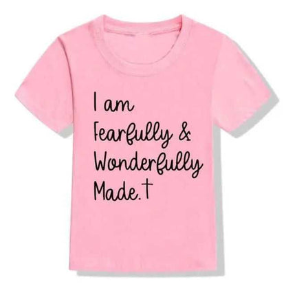 Fearfully and Wonderfully Kids Shirt To God be The Glory Creations H793-KSTPK- 12T