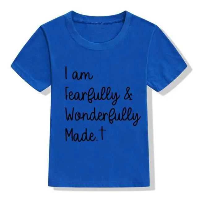 Fearfully and Wonderfully Kids Shirt To God be The Glory Creations H793-KSTBU- 6T