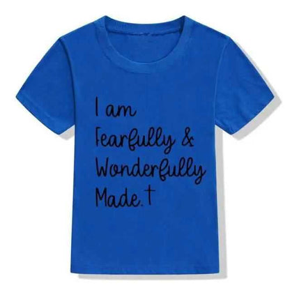 Fearfully and Wonderfully Kids Shirt To God be The Glory Creations H793-KSTBU- 6T