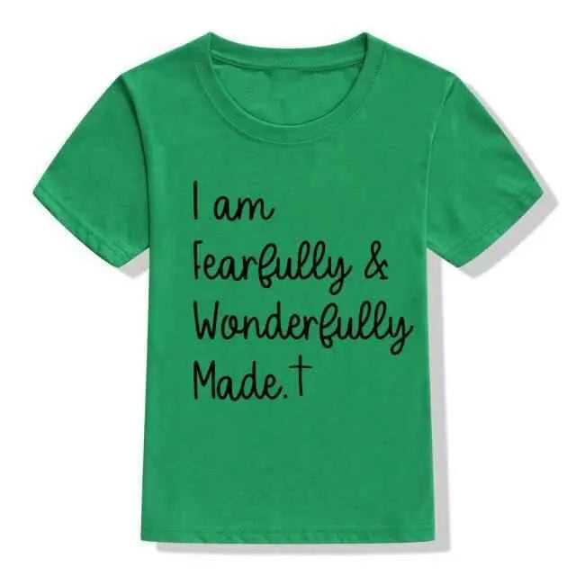 Fearfully and Wonderfully Kids Shirt To God be The Glory Creations H793-KSTGN- 12T
