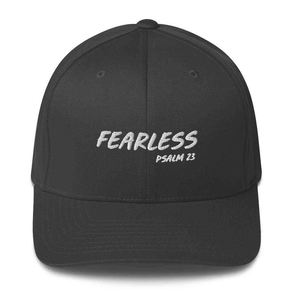 Fearless Structured Twill Cap Religious To God be The Glory Creations Dark Grey S/M