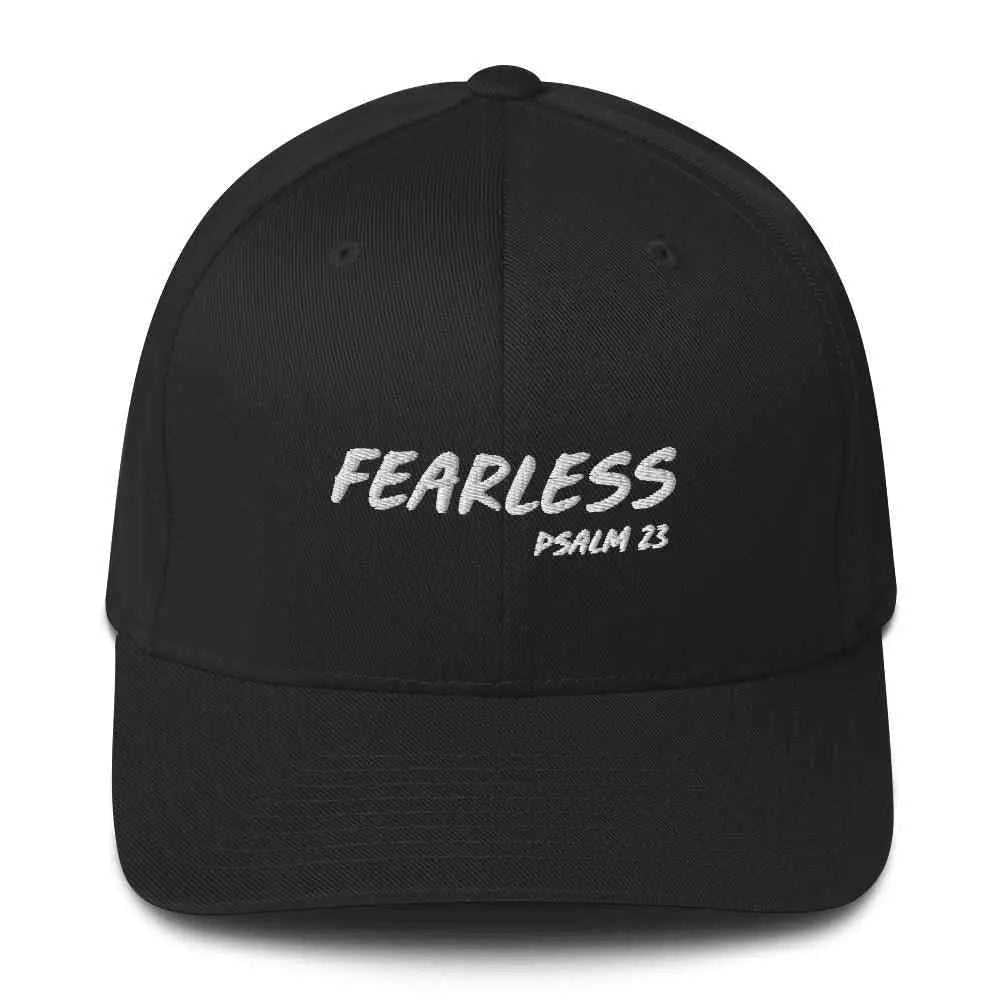 Fearless Structured Twill Cap Religious To God be The Glory Creations Black S/M