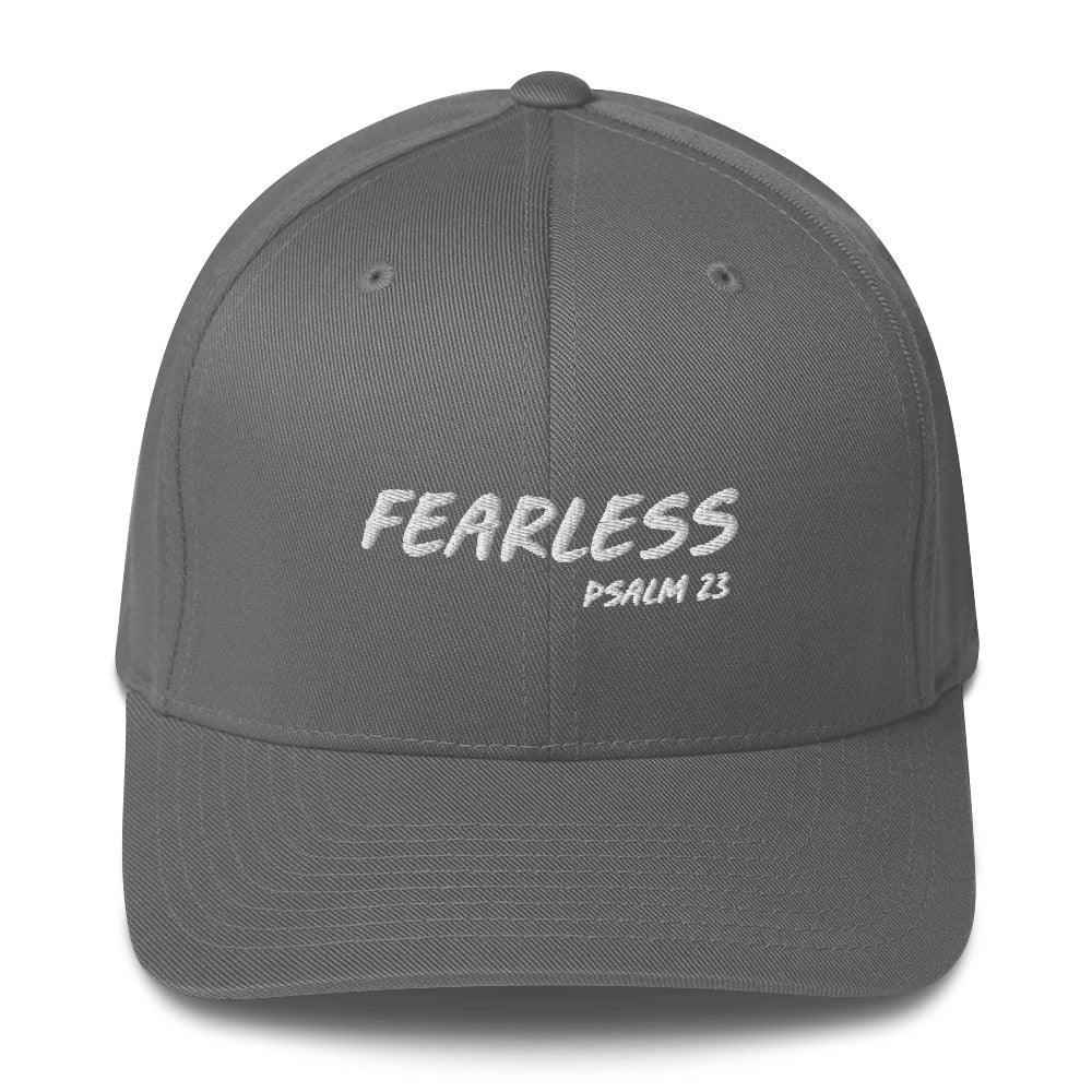 Fearless Structured Twill Cap Religious To God be The Glory Creations Grey S/M