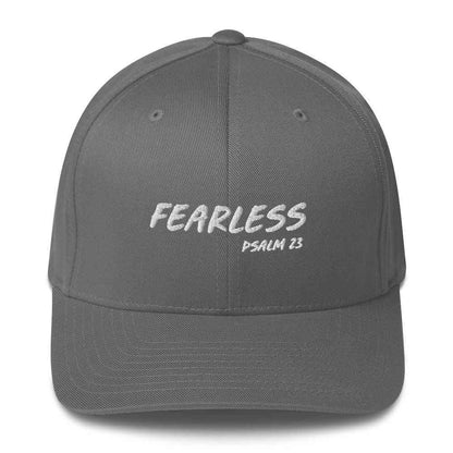 Fearless Structured Twill Cap Religious To God be The Glory Creations Grey S/M