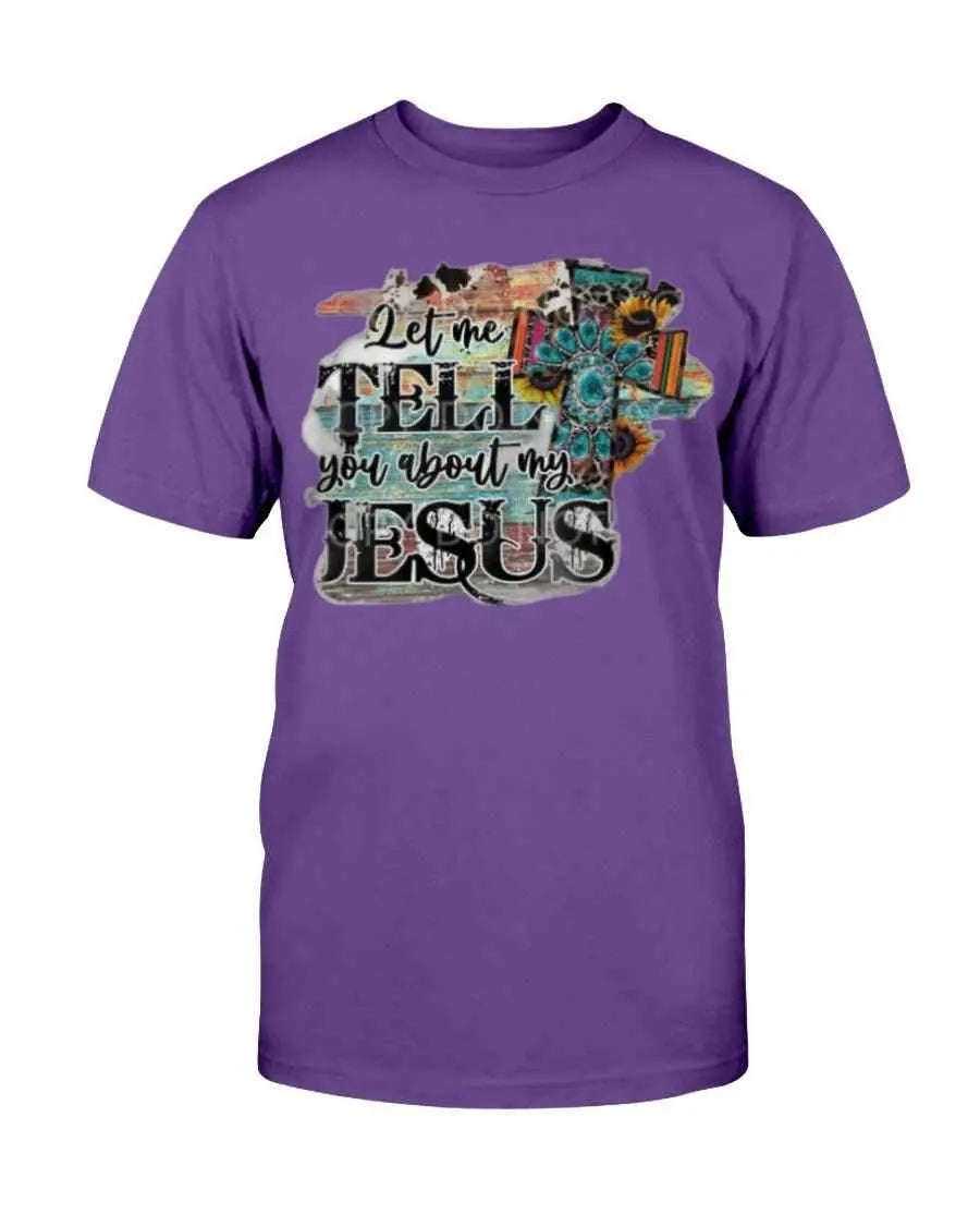 Flower cross T-Shirt Shirts Fuel Purple S