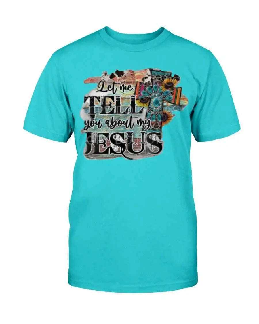 Flower cross T-Shirt Shirts Fuel Tropical Blue S
