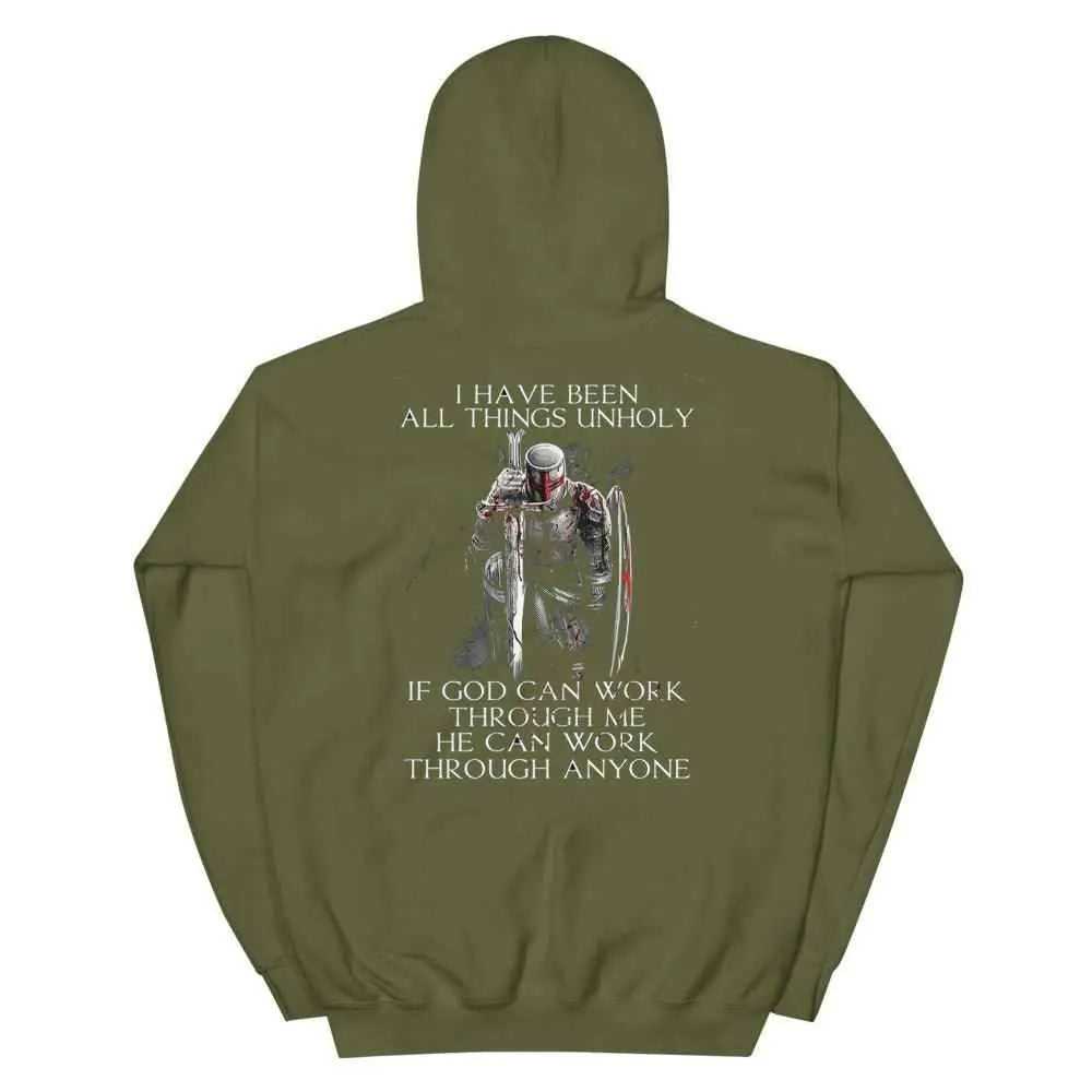 God Can Unisex Hoodie religious To God be The Glory Creations Military Green S