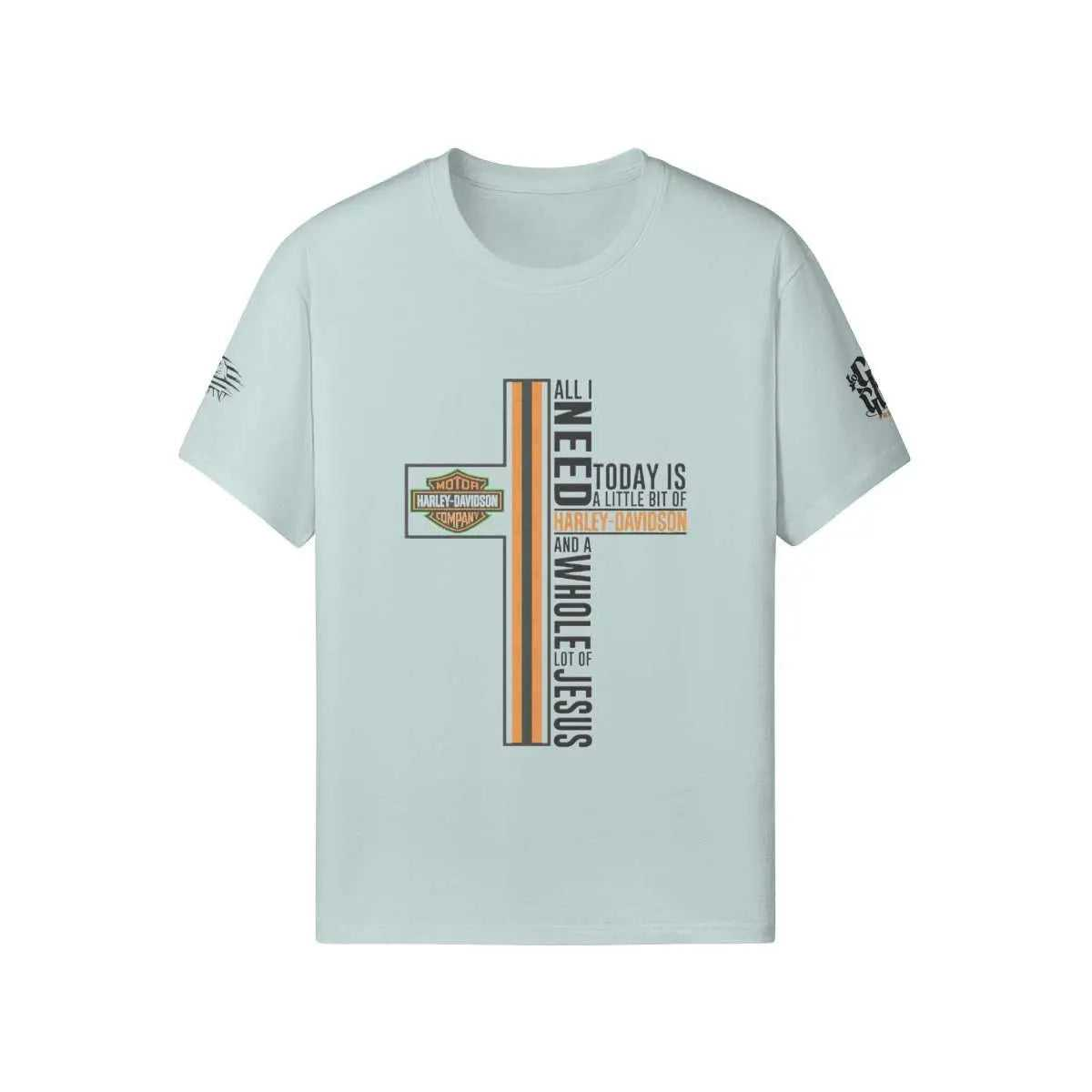 Harley Davidson Cross T-shirt PODpartner Aluminium XS