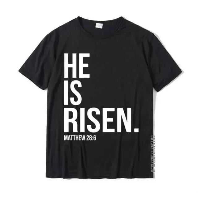 He Is Risen T-shirt religious unisex To God be The Glory Creations black M