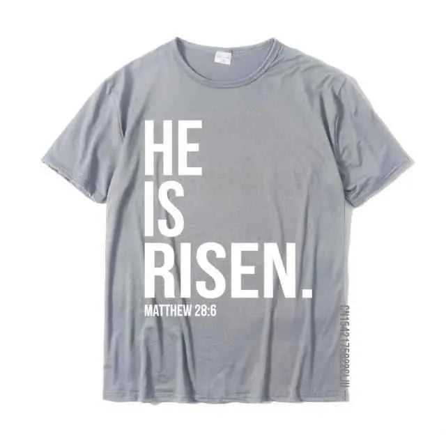 He Is Risen T-shirt religious unisex To God be The Glory Creations gray XXXL