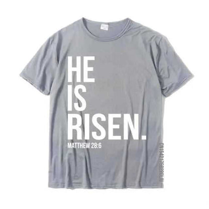 He Is Risen T-shirt religious unisex To God be The Glory Creations gray XXXL