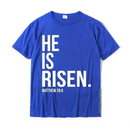 He Is Risen T-shirt religious unisex To God be The Glory Creations Blue XXXL
