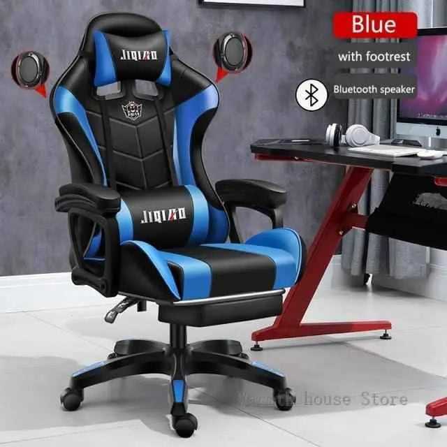 High quality gaming chair RGB light office chair To God be The Glory Creations Russian Federation with footrest 3