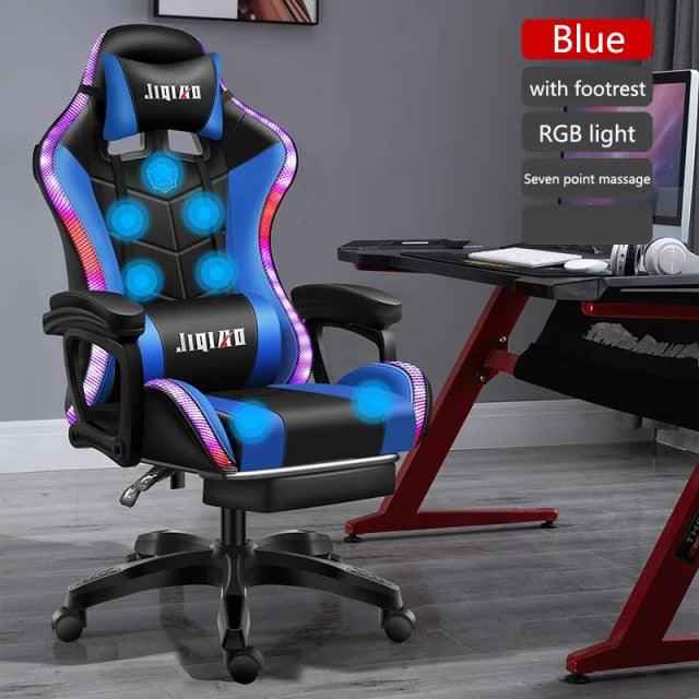 High quality gaming chair RGB light office chair To God be The Glory Creations China RGB massage 3