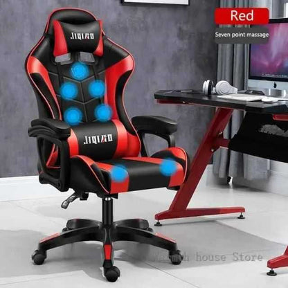 High quality gaming chair RGB light office chair To God be The Glory Creations China massage no pedal