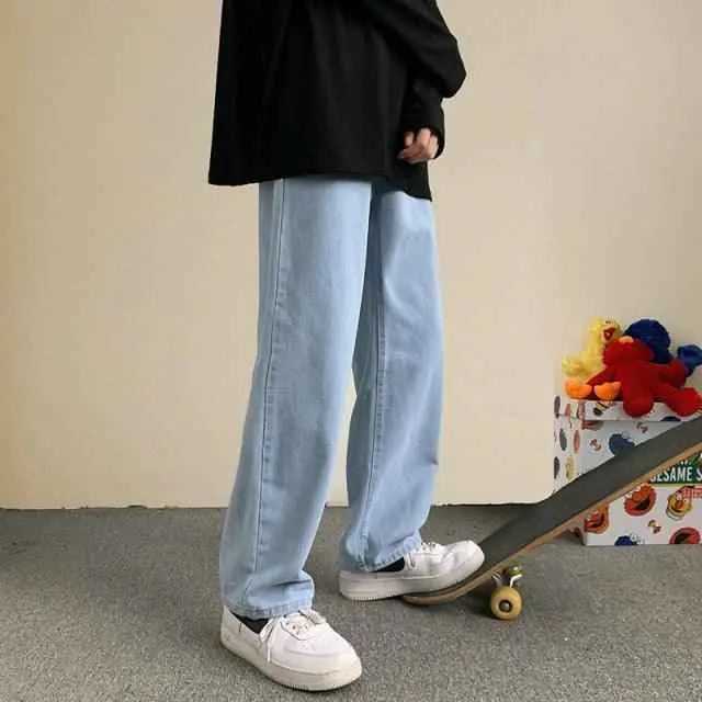 Hip Hop loose fit Jeans very durable To God be The Glory Creations Light blue Asia M (50-57.5kg)
