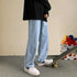 Hip Hop loose fit Jeans very durable To God be The Glory Creations Light blue Asia M (50-57.5kg)