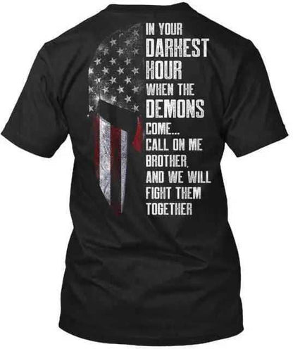 In Your Darkest Hour T-Shirt religious To God be The Glory Creations black XXL