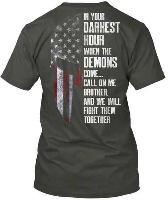 In Your Darkest Hour T-Shirt religious To God be The Glory Creations Dark Grey S