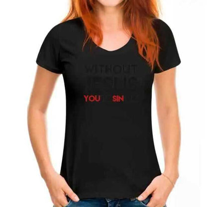 Jesus Christ T Shirt Christian Religious To God be The Glory Creations Women black XS