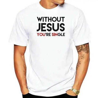 Jesus Christ T Shirt Christian Religious To God be The Glory Creations Men white XXXL