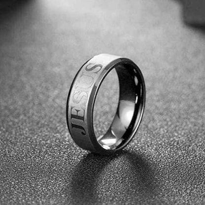 Jesus Cross Ring strong and durable To God be The Glory Creations 8 Silver